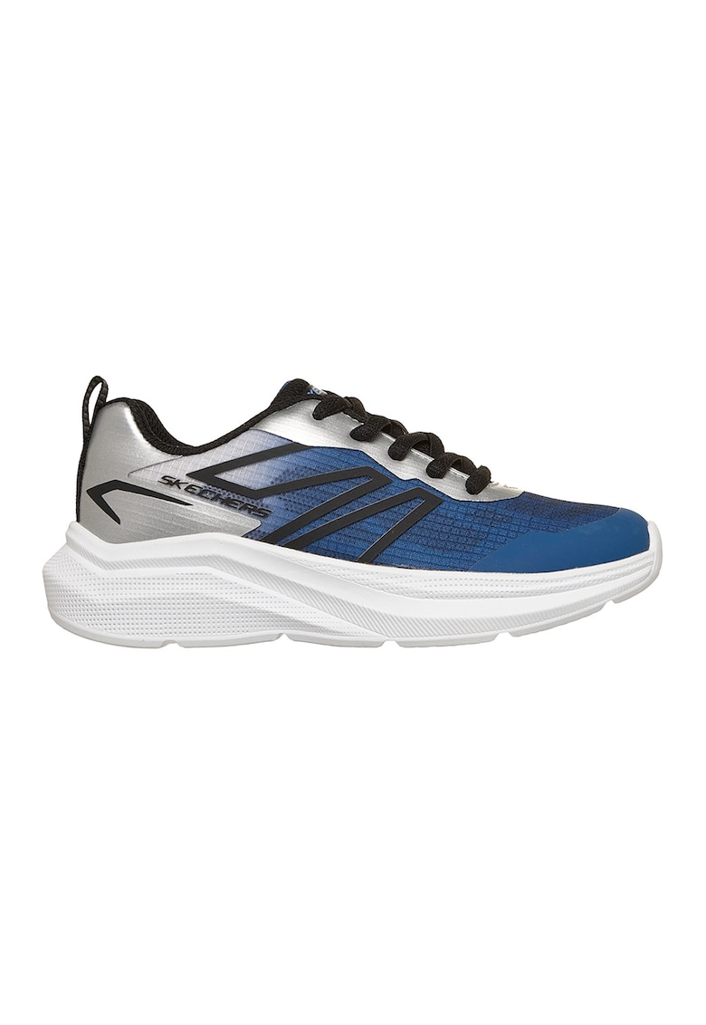 Pantofi sport Microspec Velocity - Zromic Synthetic cu insertii de plasa - Albastru inchis/Argintiu