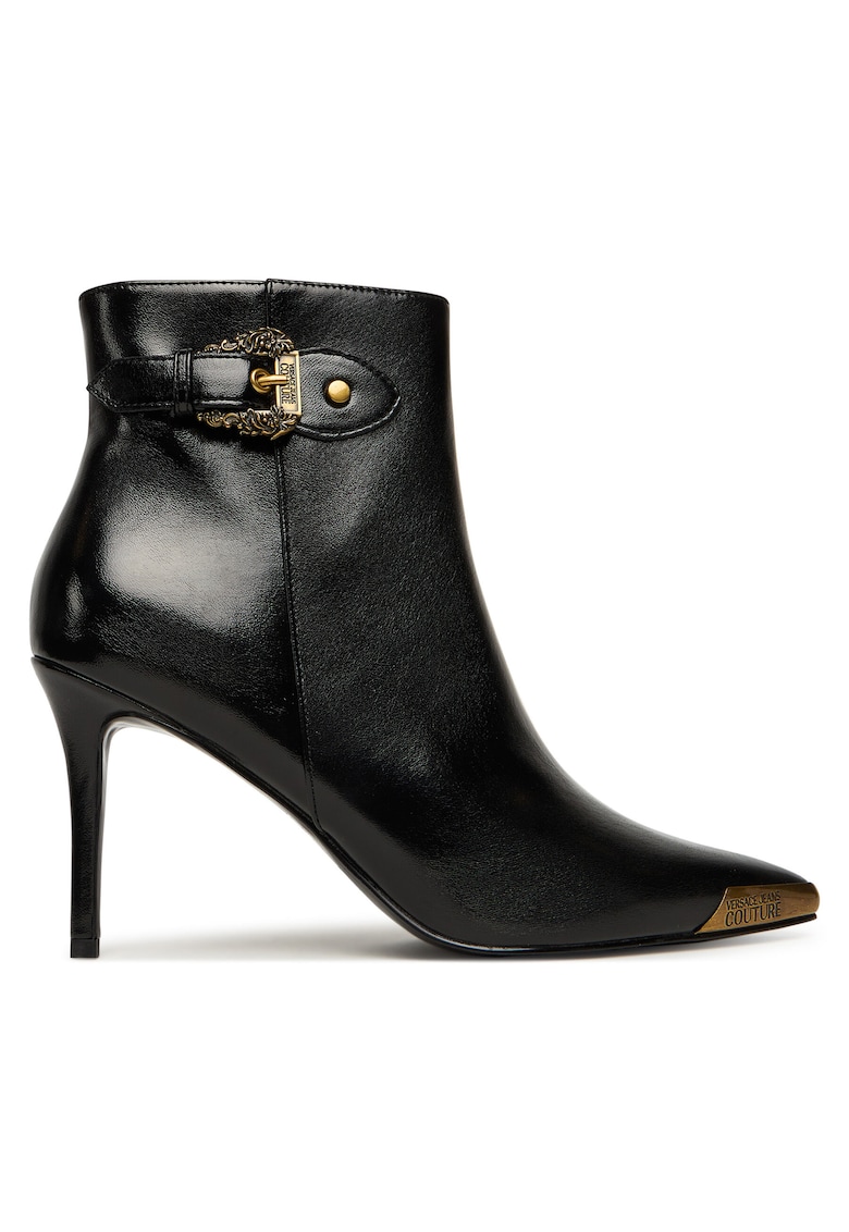 Botine femei - piele ecologica - negru -