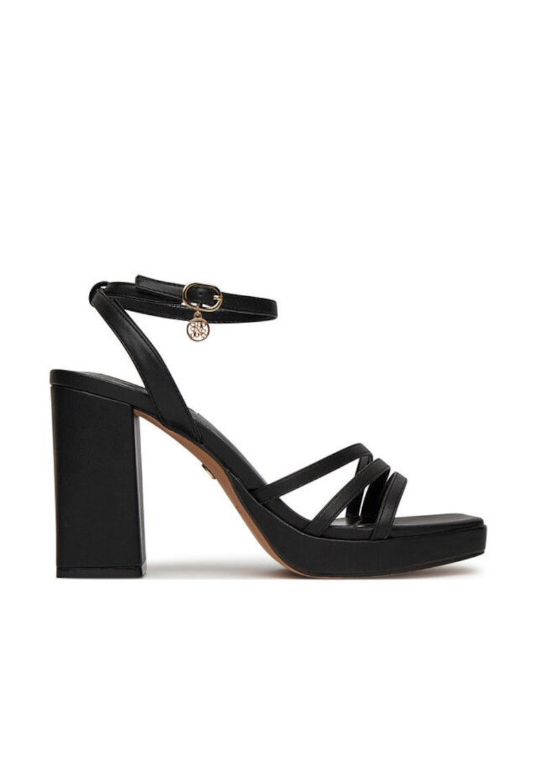 Sandale dama - TS6197-01 - cu toc - negru
