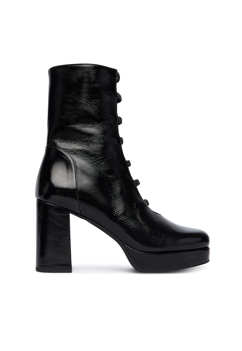 Botine femeie - piele naturala - negru -