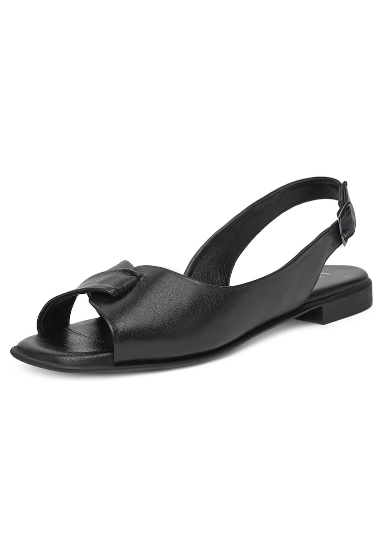 Sandale dama - WI23-FLOWER-03 - piele naturala - negru