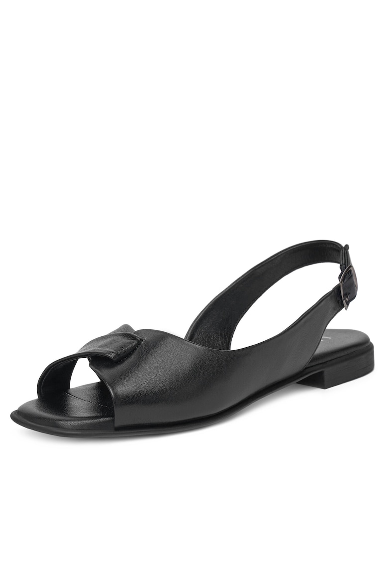 Sandale dama - WI23-FLOWER-03 - piele naturala - negru