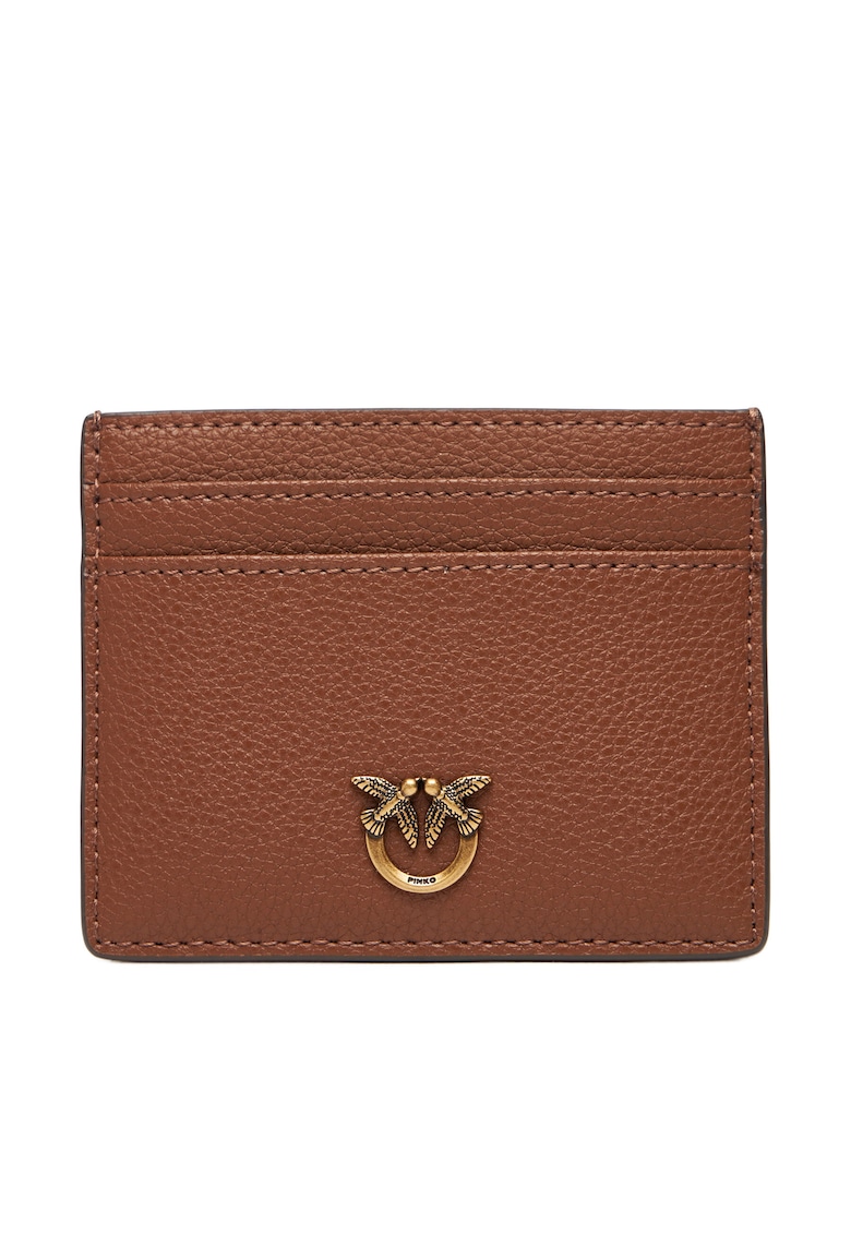 Portofel dama Brown L17Q - piele naturala - 4x10cm