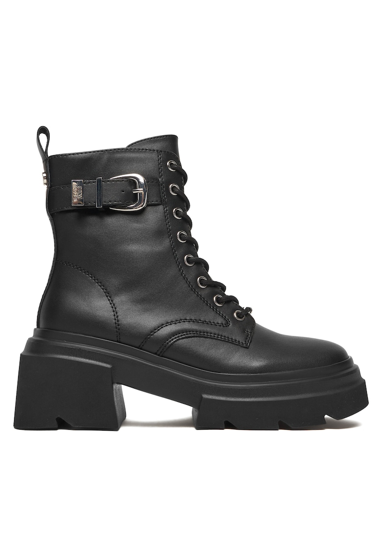 Ghete dama SM11005039 - Piele naturala - Negru