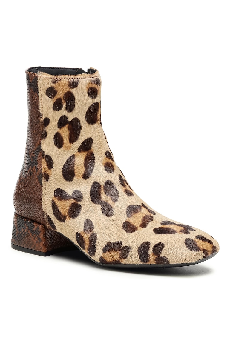 Botine dama 603 EM-23-08-001020 - Piele naturala - Maro -