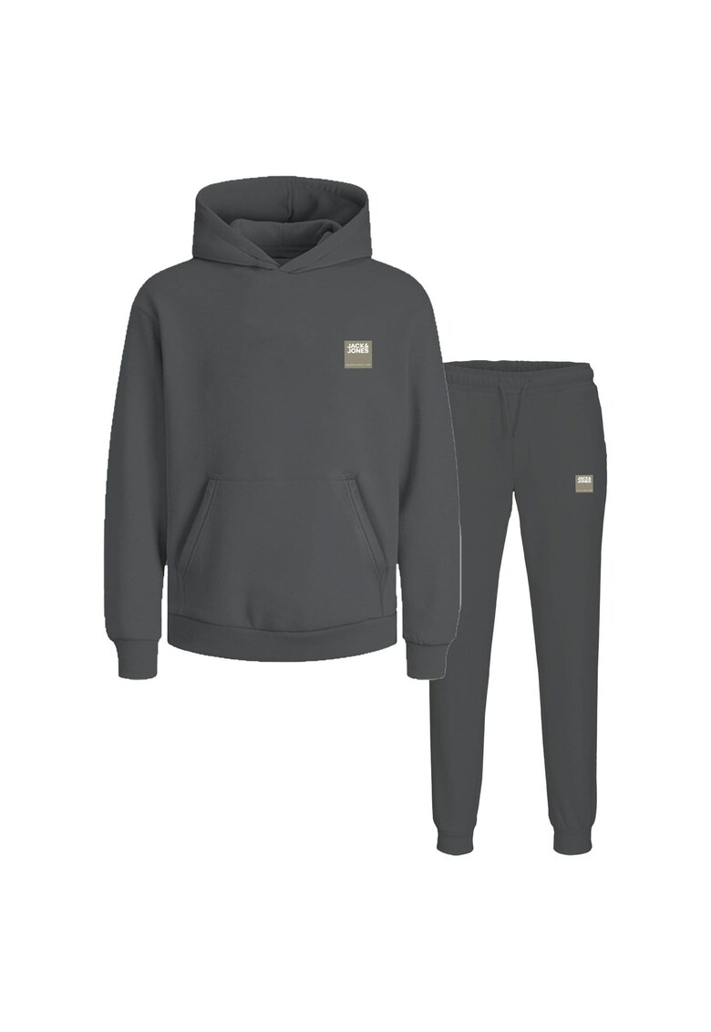 Trening JACK &JONES Drive Sweat Hood Set PLS 52957 - Gri inchis