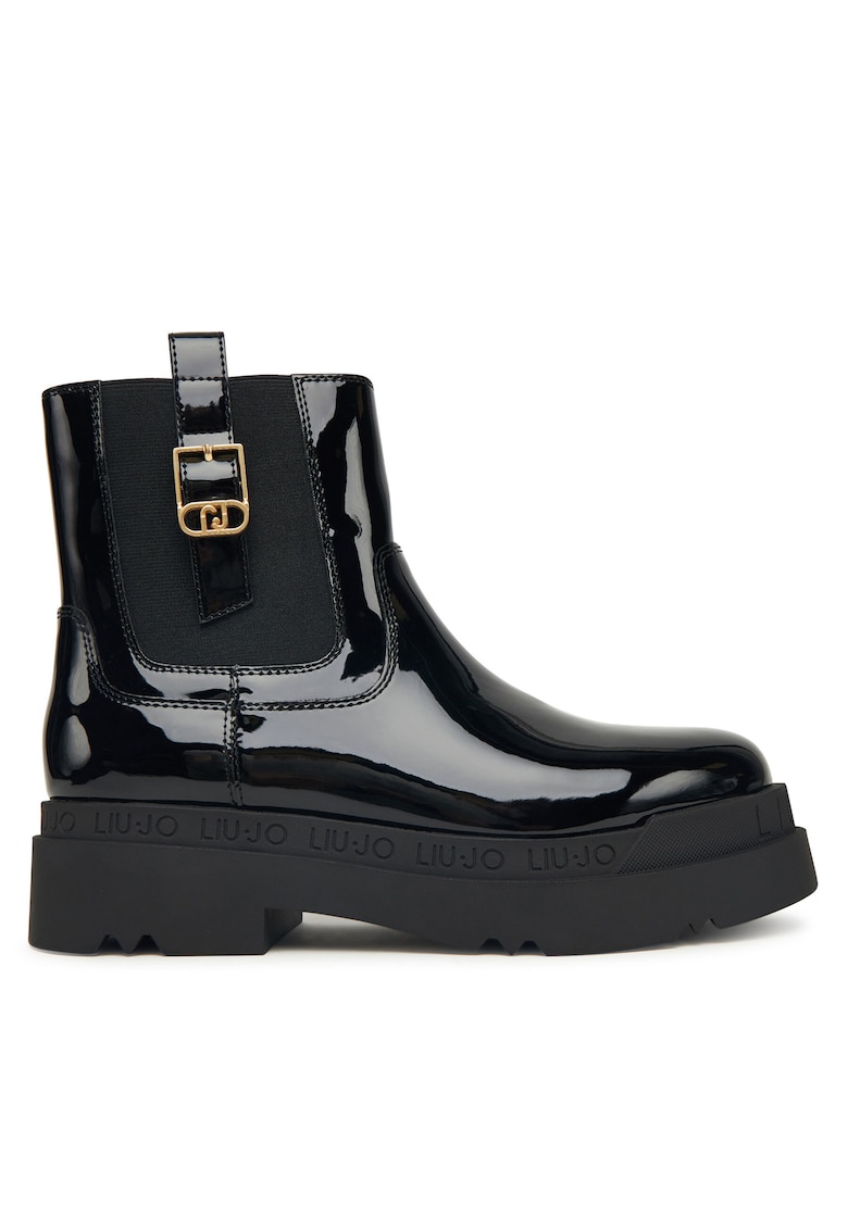 Botine dama Piele ecologica - Negru - Negru