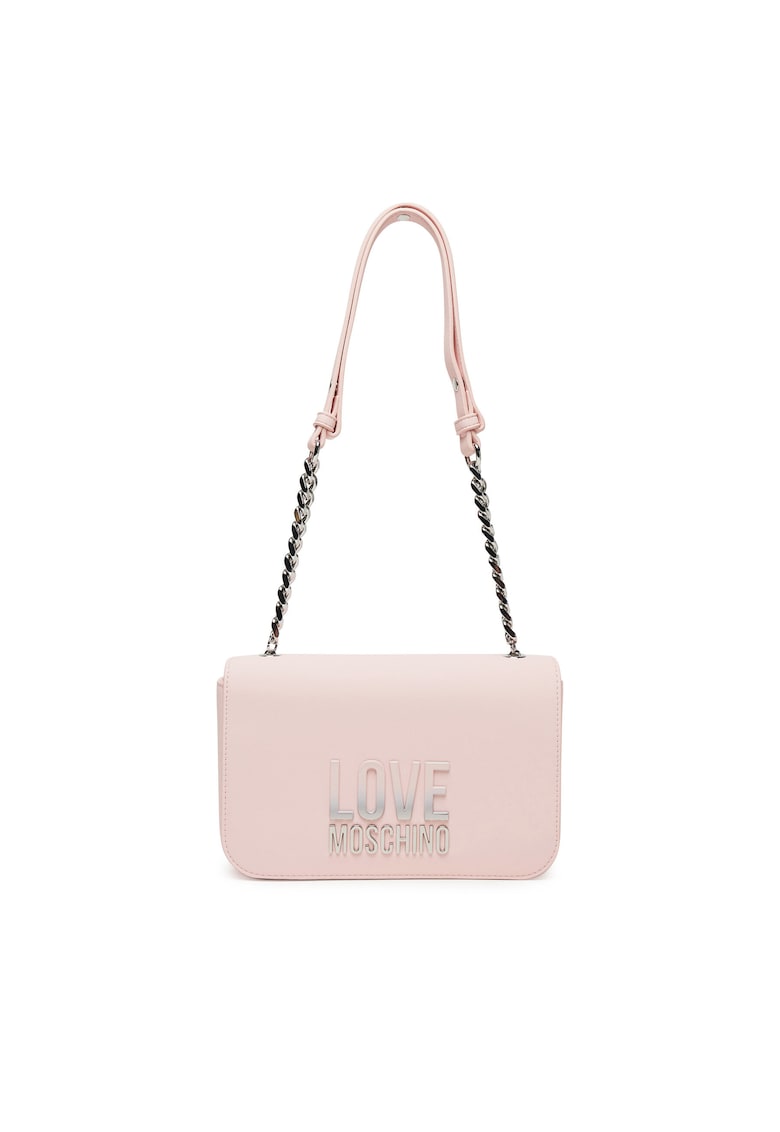 Geanta dama piele ecologica - roz - 30x25x10cm
