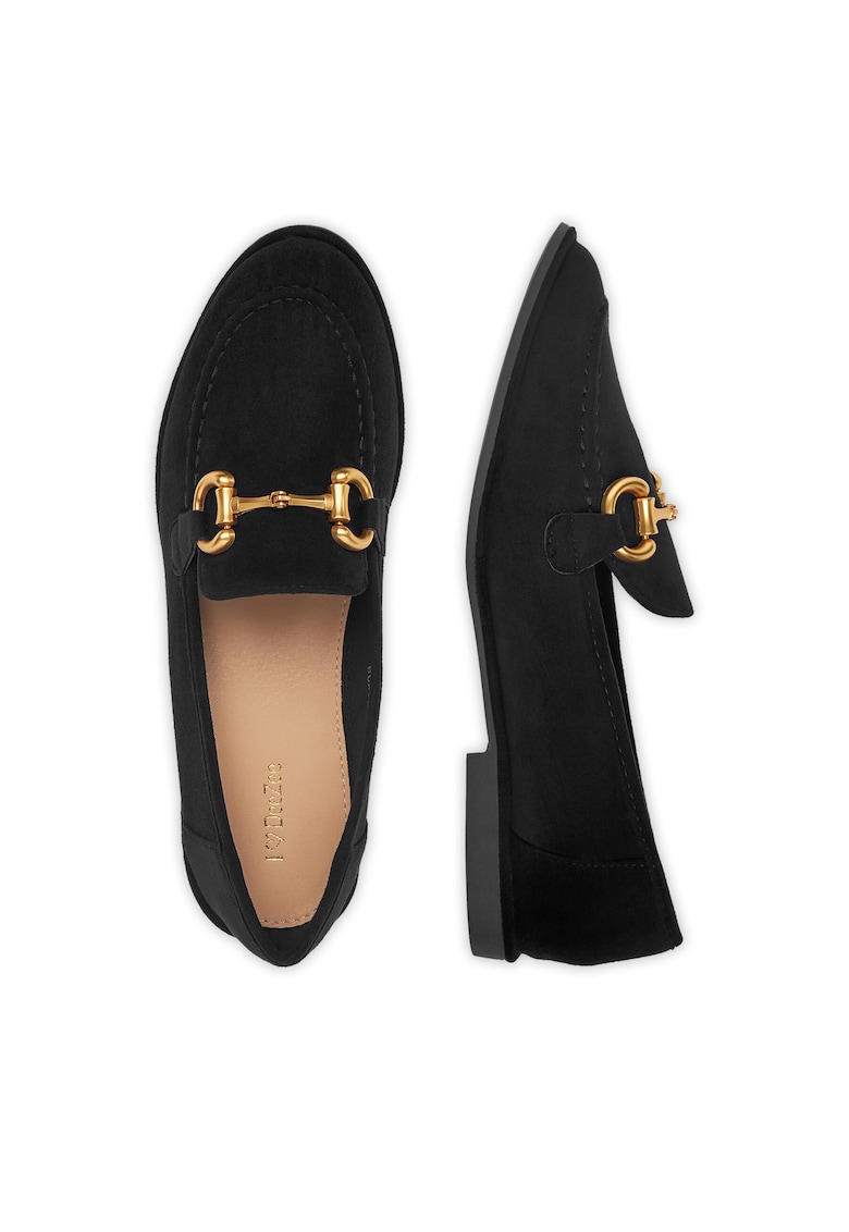 Mocasini dama negru - tesatura - 1-141-1