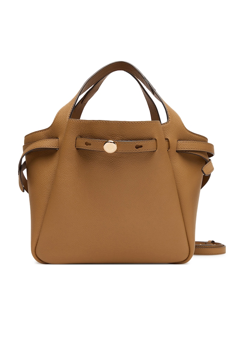 Tory Burch Geanta dama Romy Satchel 227 - piele naturala - culoare Tiramisu