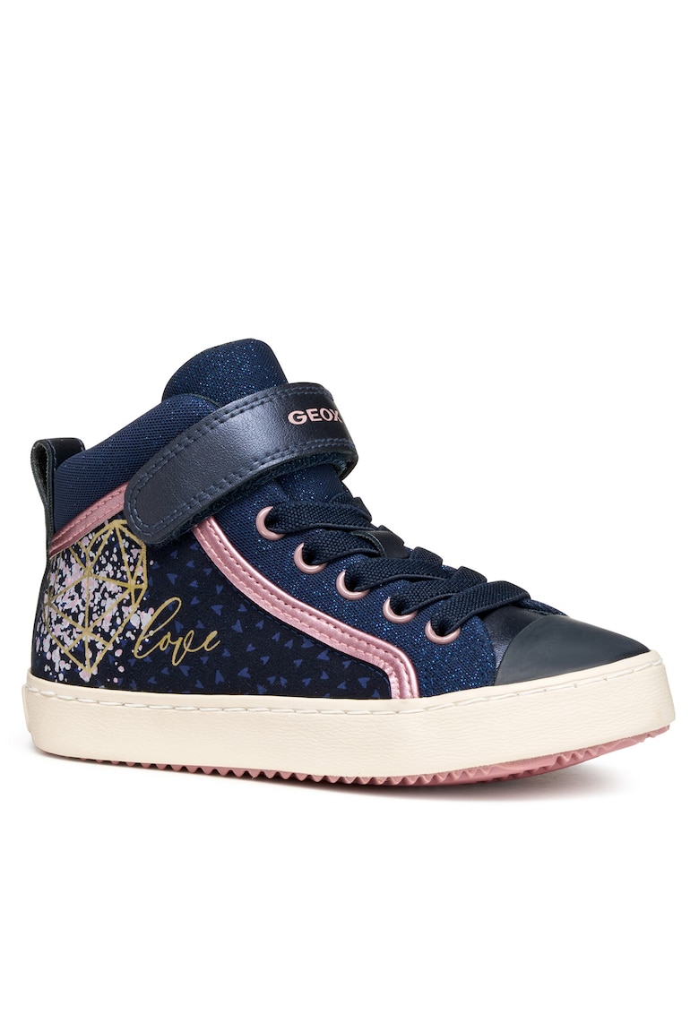 Pantofi copii - J Kalispera - textil - roz - albastru marin