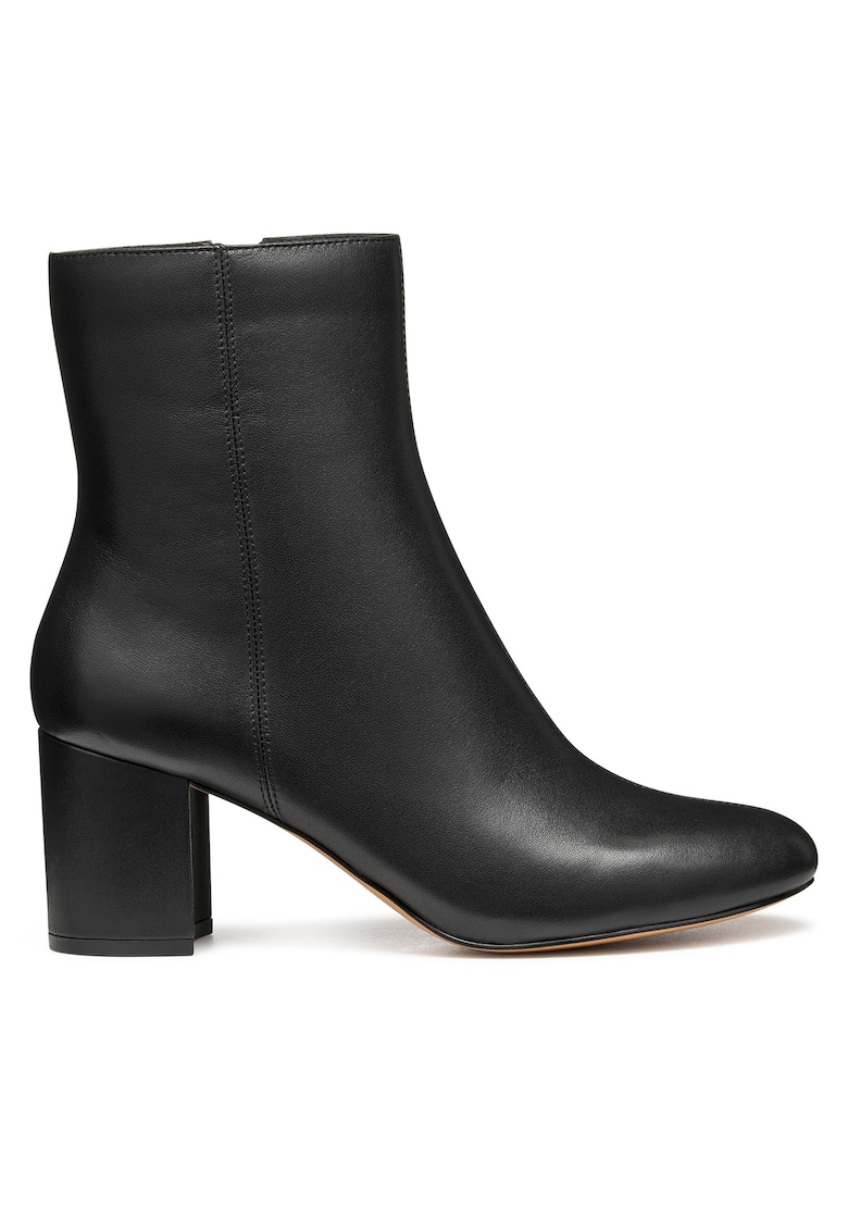 Botine dama D56YY - Negru - Piele naturala -