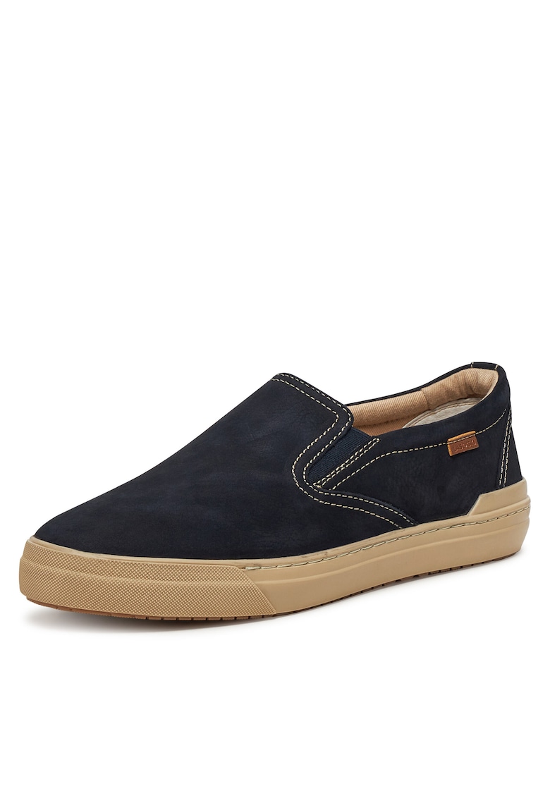 Pantofi barbati - piele naturala - albastru -