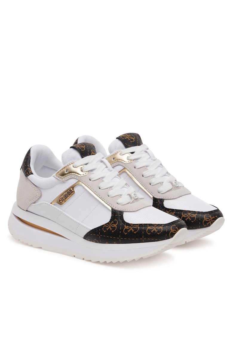 Pantofi sport dama - WHIBR FLPEG3 FAL12 - piele ecologica - alb -