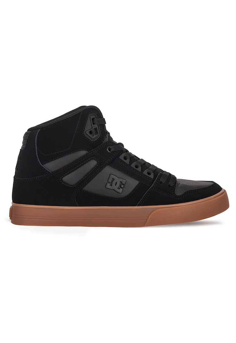 Tenisi PURE HIGH-TOP WC ADY - piele naturala - Negru