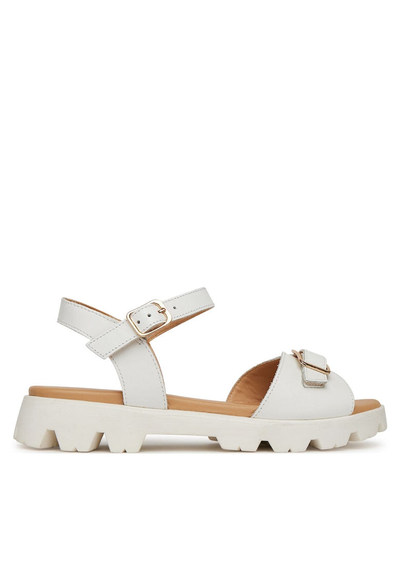 Sandale dama - GRD-3134-03 - piele naturala - Alb