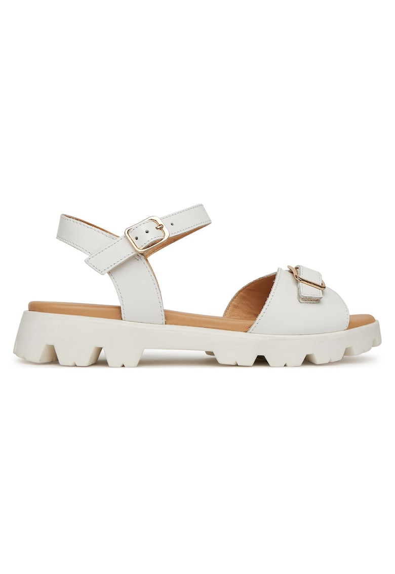 Sandale dama - GRD-3134-03 - piele naturala - Alb
