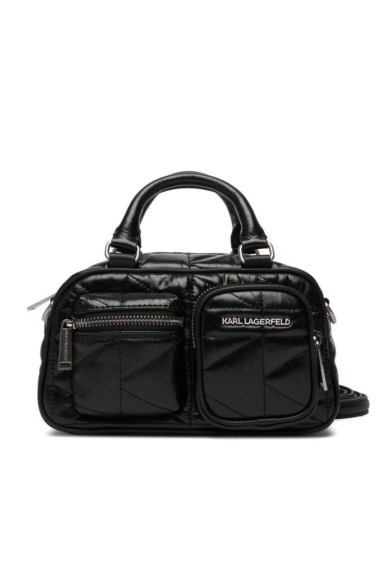 Geanta dama Black-Nickel - piele naturala