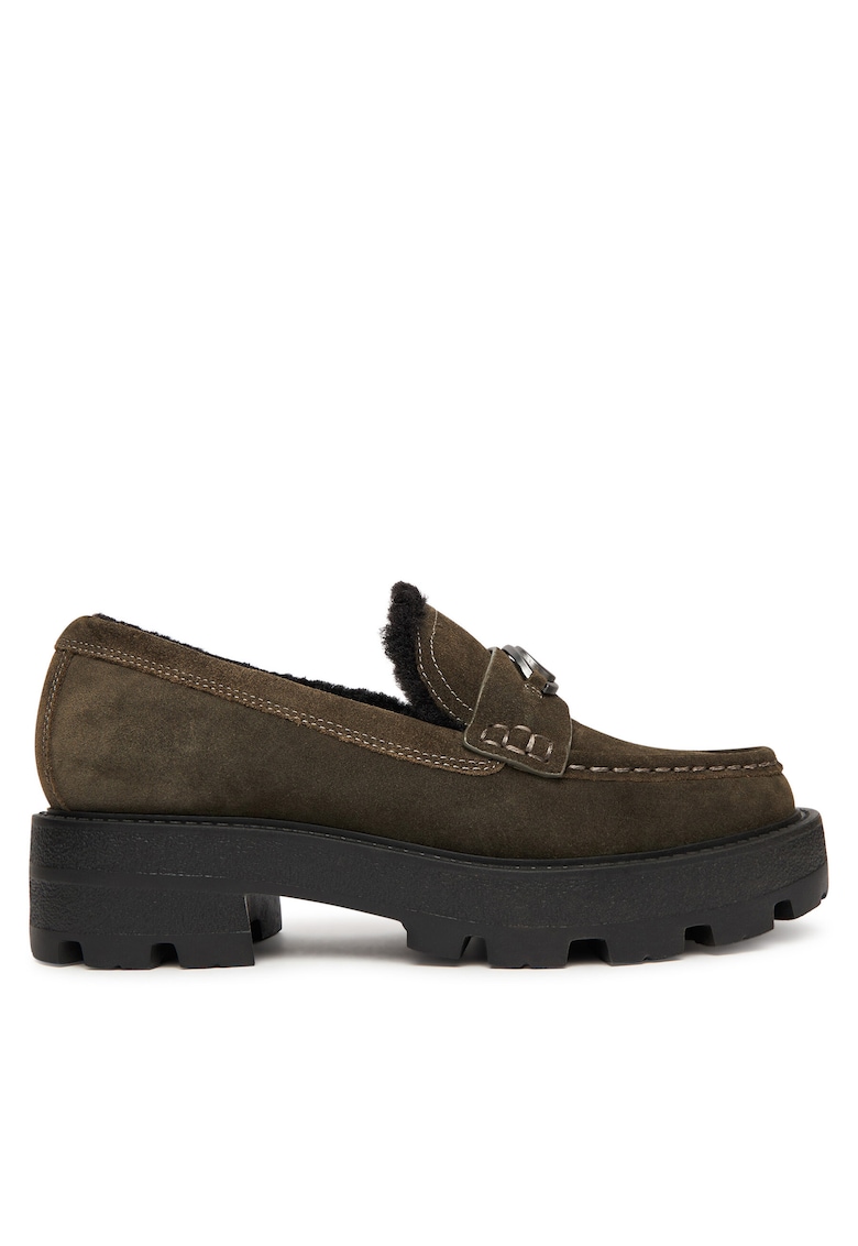 Mocasini dama piele naturala - Verde