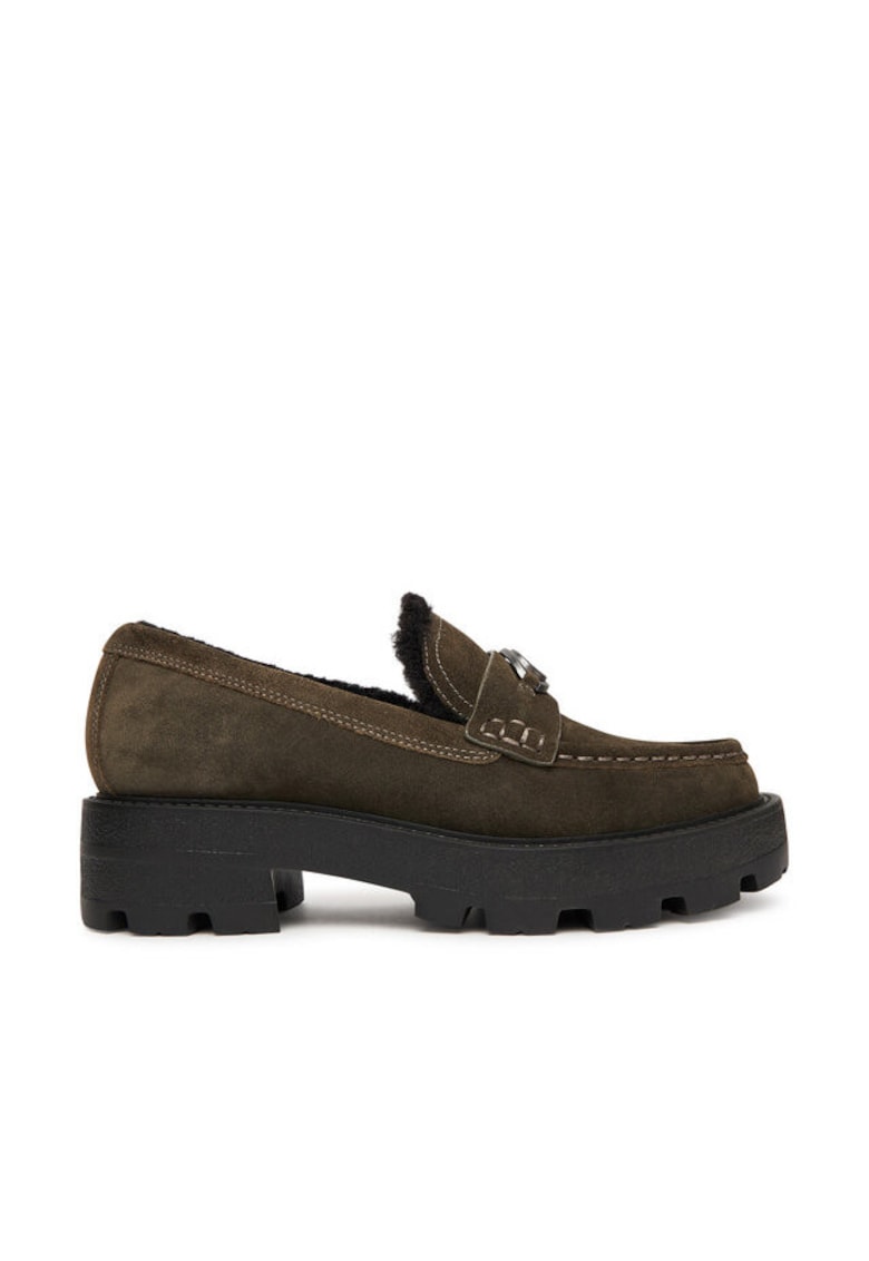 Mocasini dama piele naturala - Verde