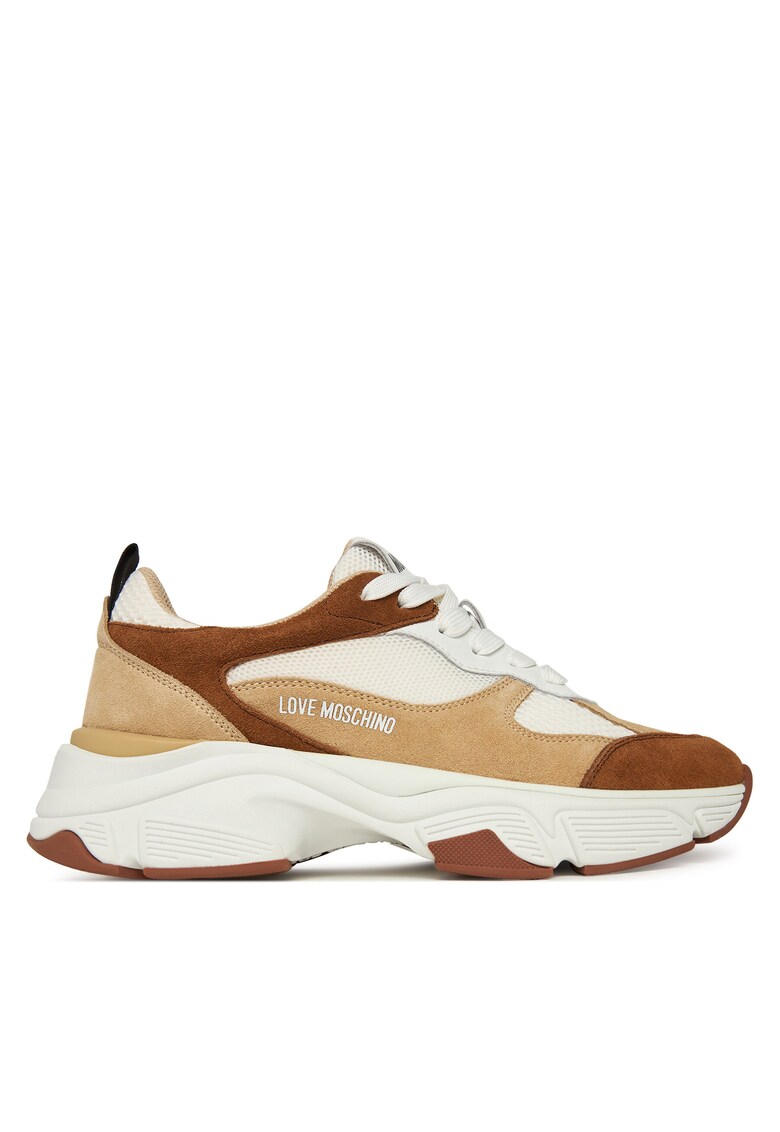 Adidasi femei JA15246G0NIQF10B - piele naturala - maro/bej