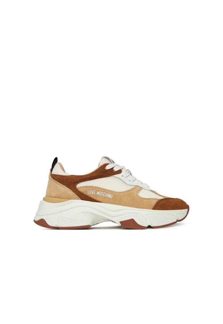 Adidasi femei JA15246G0NIQF10B - piele naturala - maro/bej