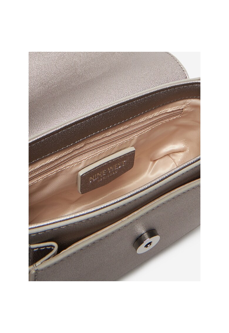 Geanta dama CEO-LAYLA - argintie - din tesatura