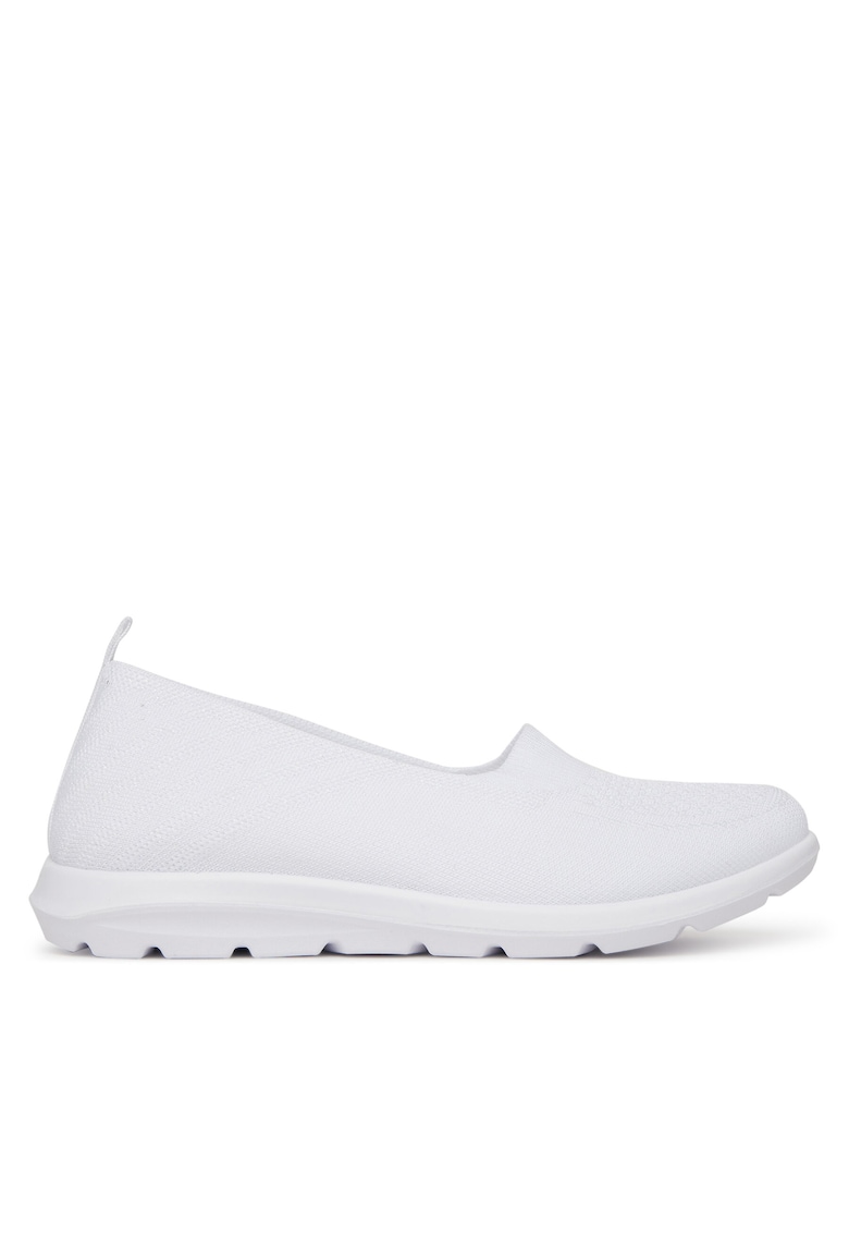 Mocasini dama H26092024 - alb - textil