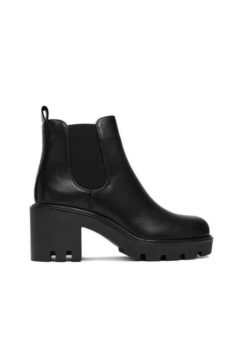 Botine dama 240129-2 - Textil - Negru