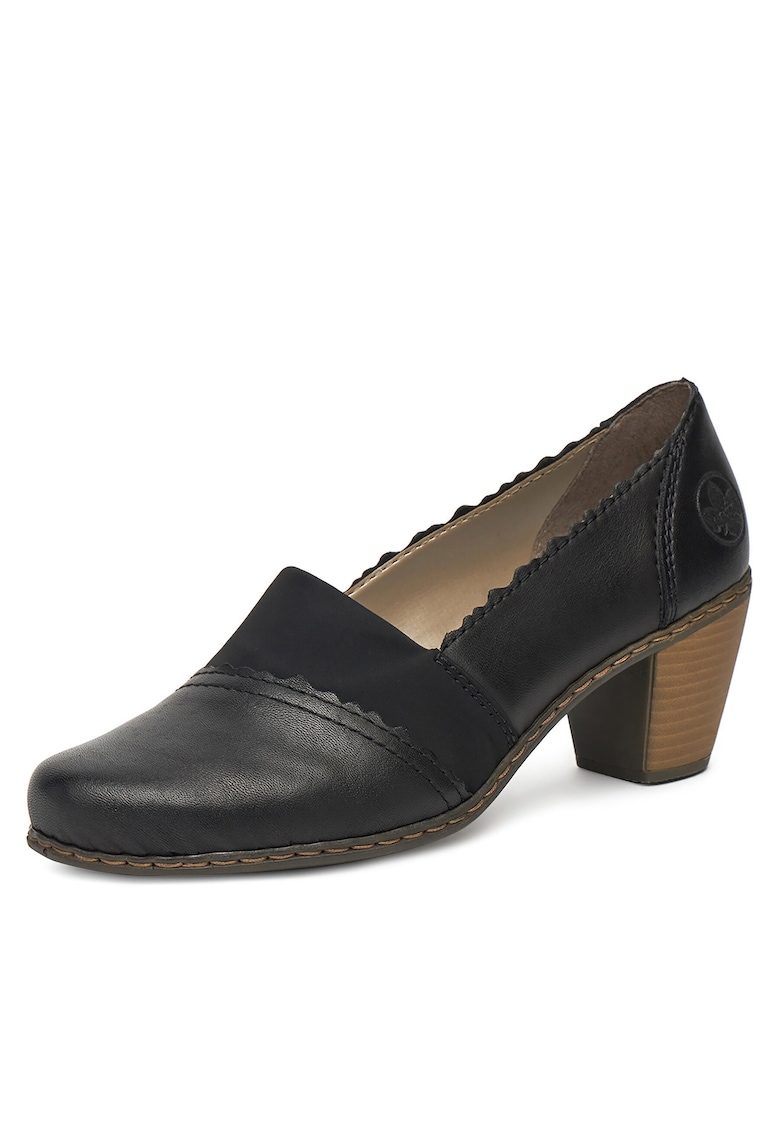 Botine dama - piele naturala - negru 40911-00 -