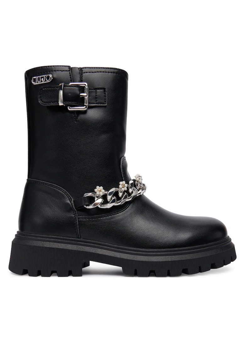 Botine unisex 07 4F5017 EX01 - Piele ecologica - Negru