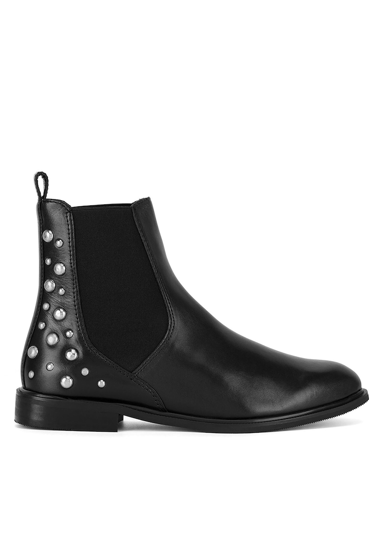 Botine dama - piele naturala - negru RST-E1008-07SB