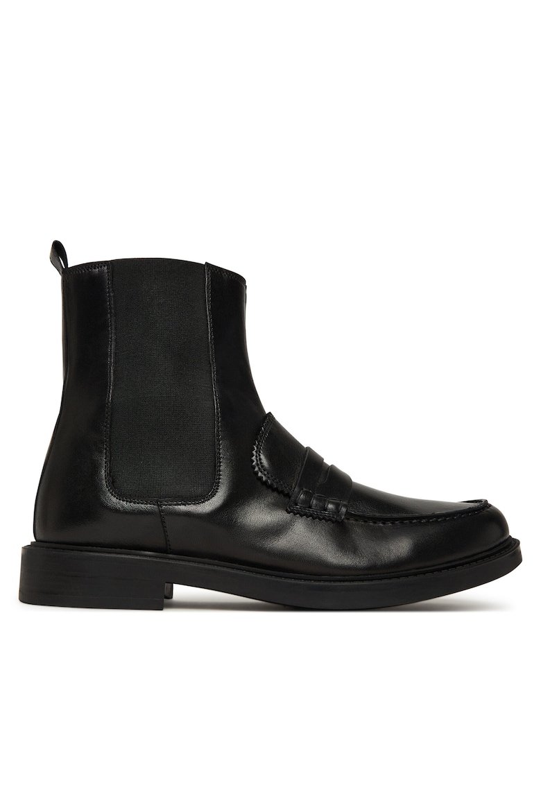 dama - piele naturala - negru - Negru
