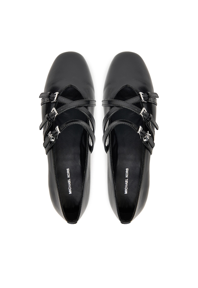 Balerini dama Indy - piele naturala - negru
