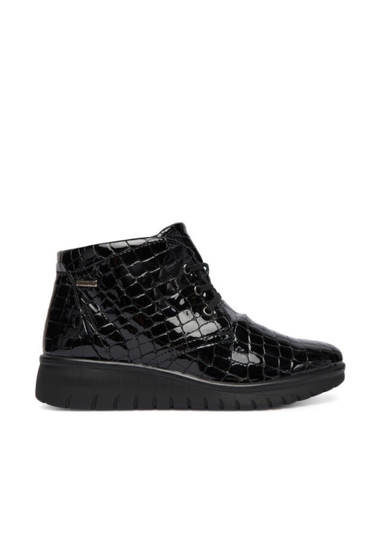 Botine dama VL006 - Piele naturala - Negru