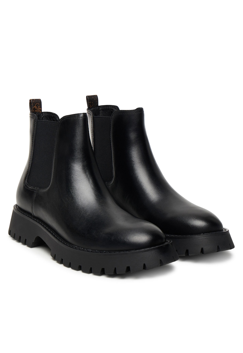 Cizme barbati - FMTGOM LEA10 - piele naturala - negru