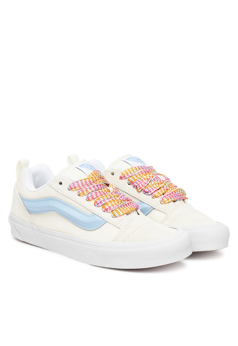 Tenisi dama Knu Skool VN000D6ZZ5 - piele naturala - alb/albastru