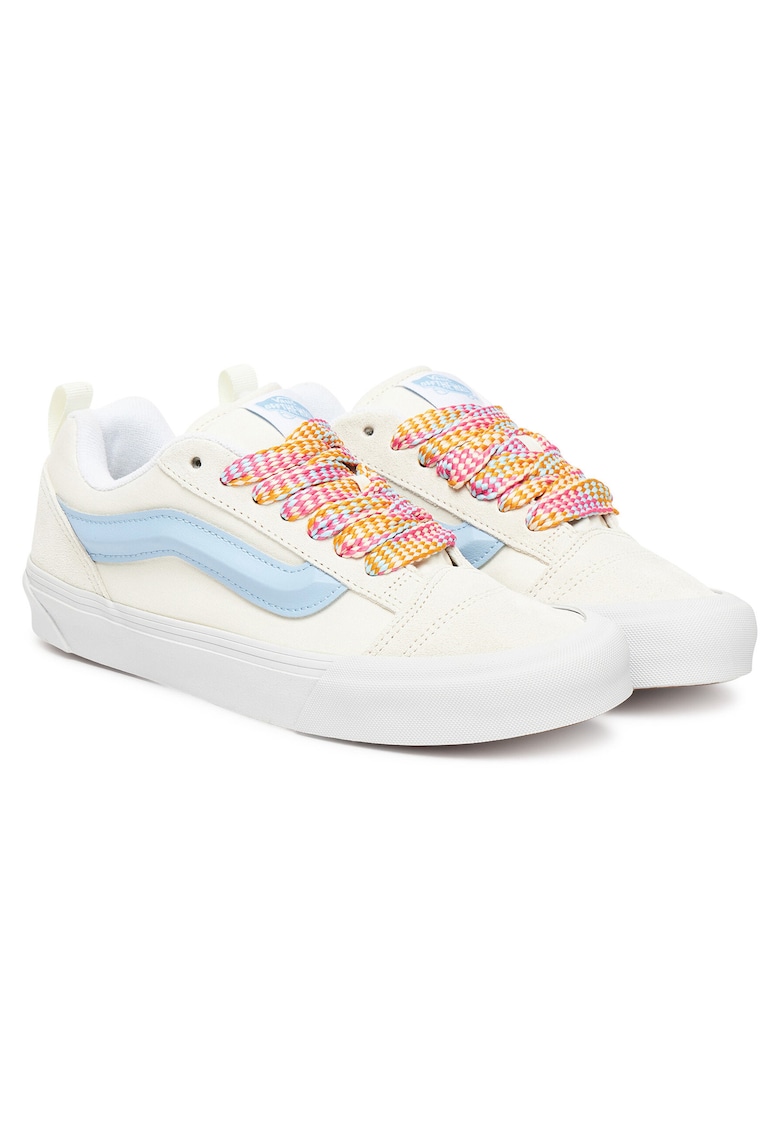 Tenisi dama Knu Skool VN000D6ZZ5 - piele naturala - alb/albastru