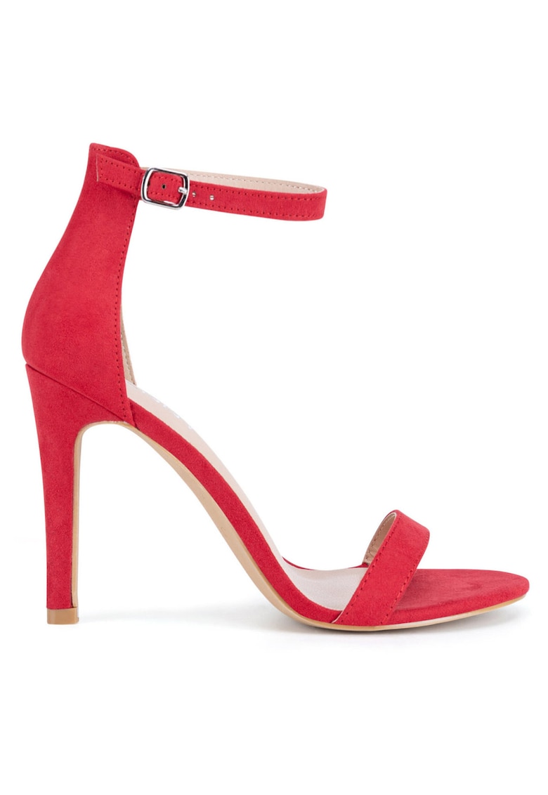 Sandale cu toc dama SS13814 - Rosu