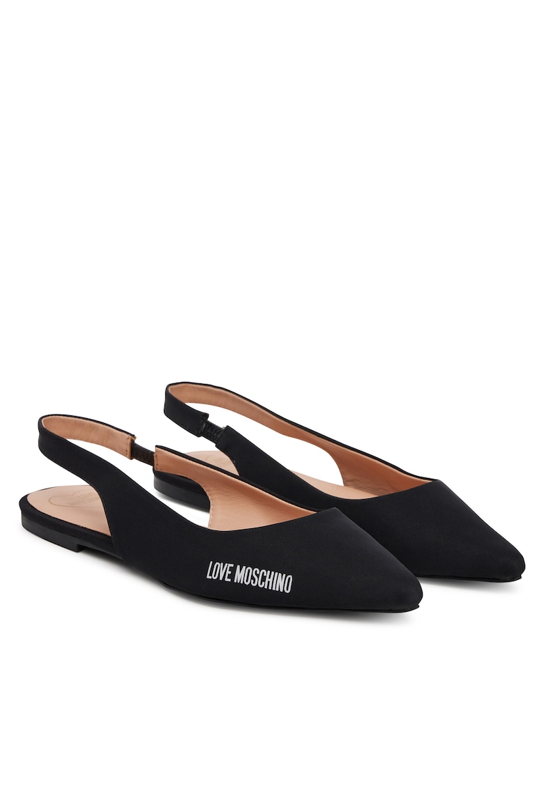 Balerini dama - textil - negru