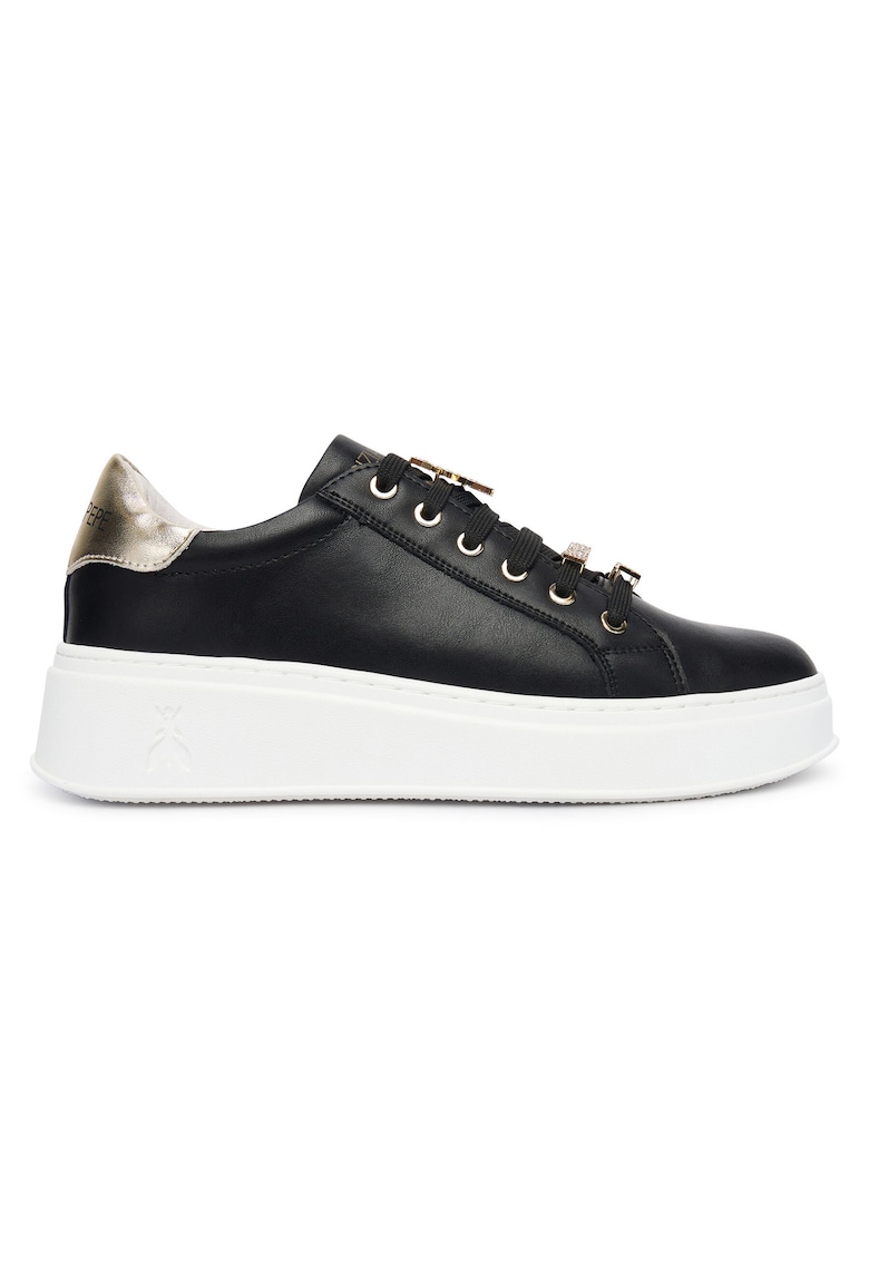 Tenisi unisex PPJ905.31 - piele naturala - negru