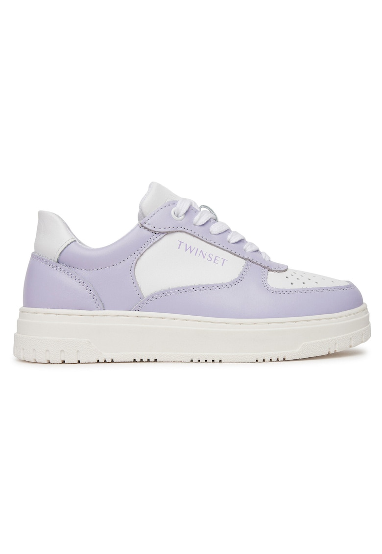 Tenisi dama - 11862 251GCJ01E - piele naturala - alb/violet
