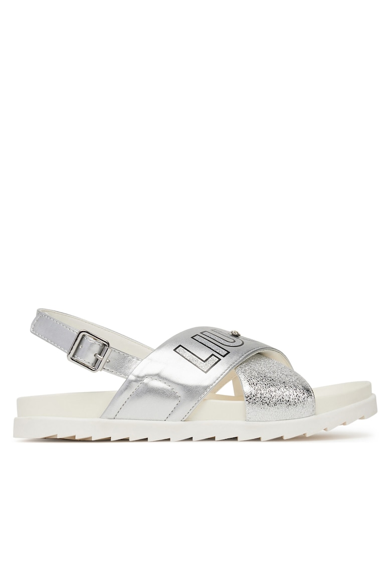 Sandale dama - model Nora 926 - piele ecologica - argintie
