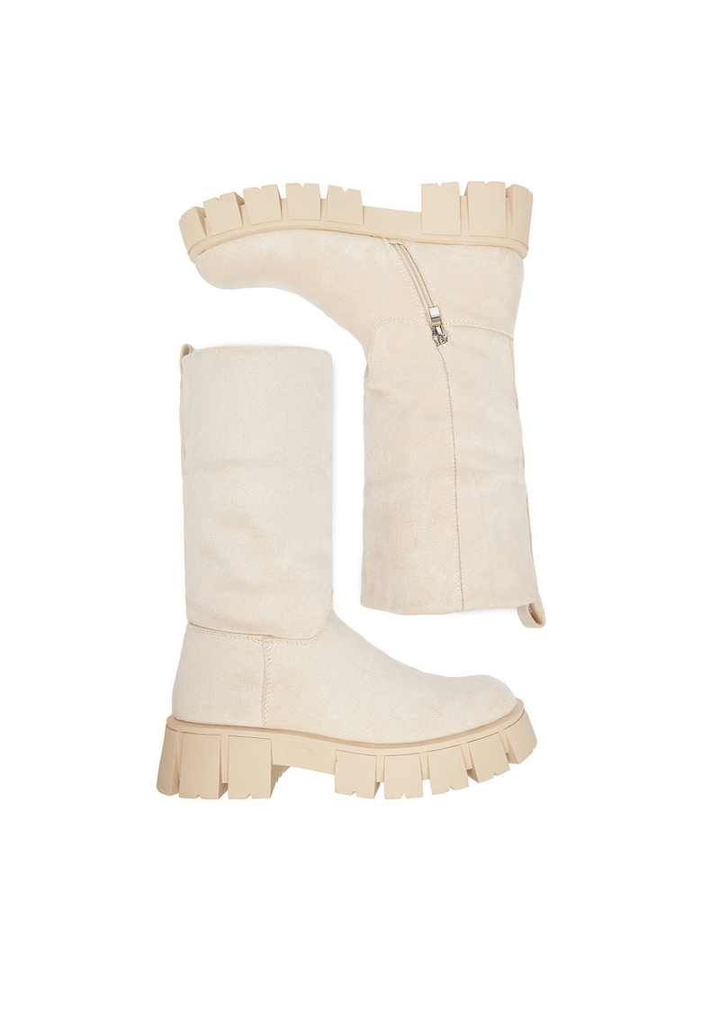 Botine dama 5628-1 - Textil - Bej