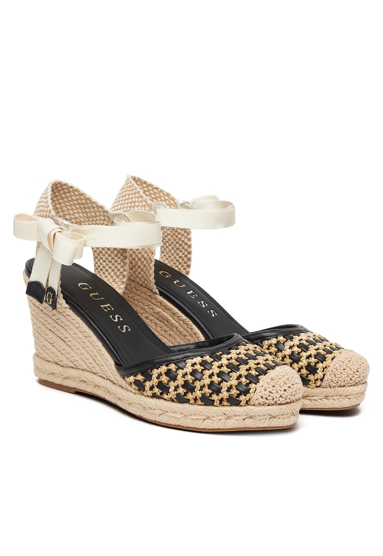 Espadrile dama negru - tesatura -