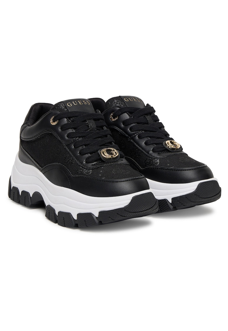 Guess Tenisi dama piele ecologica - negru