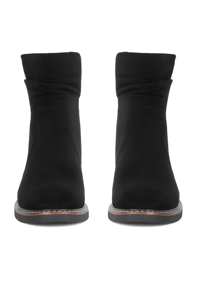 Botine dama WS2169-04 - negru - textil