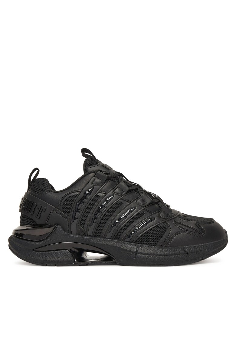 Pantofi sport barbati alergare - negru - textil