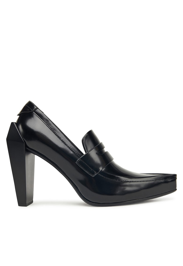 Pantofi dama - Black Gem Loafer Hi - piele naturala - negru