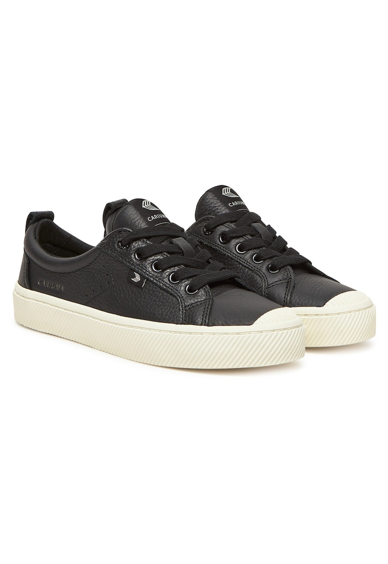 Tenisi unisex Black Oca - piele naturala - negru